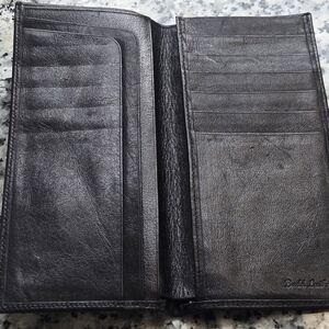 ​Budd Leather Genuine Nappa Breast Pocket Wallet - Slim Executive Long Wallet